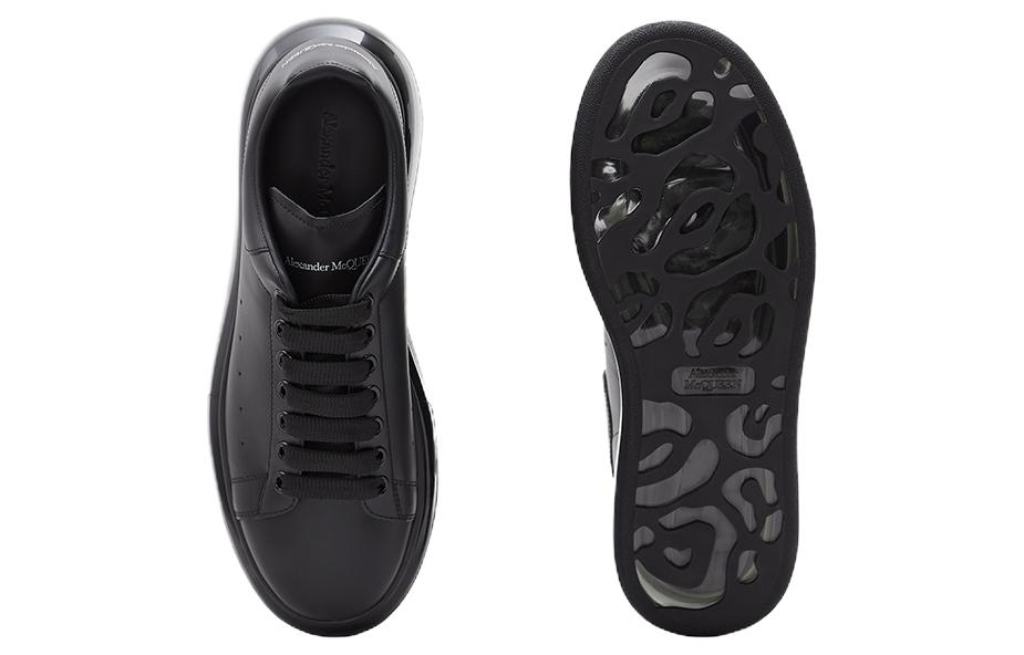 Shop (W) アレキサンダー・マックイーン　黒革ローカット 686522WIB9R1499