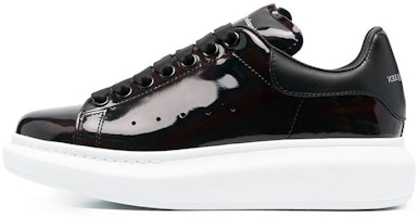 (Women) Alexander McQueen Low Top 'Black Leather Fashion' 718139WICT11000 (Women) Alexander McQueen Low Top 'Black Leather Fashion' 718139WICT11000