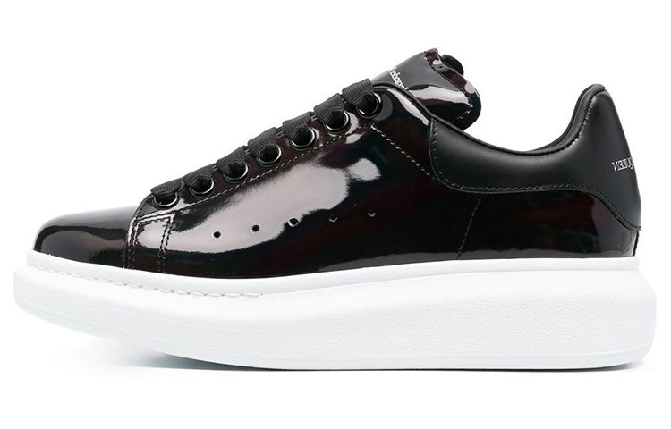 (Women) Alexander McQueen Low Top 'Black Leather Fashion' 718139WICT11000