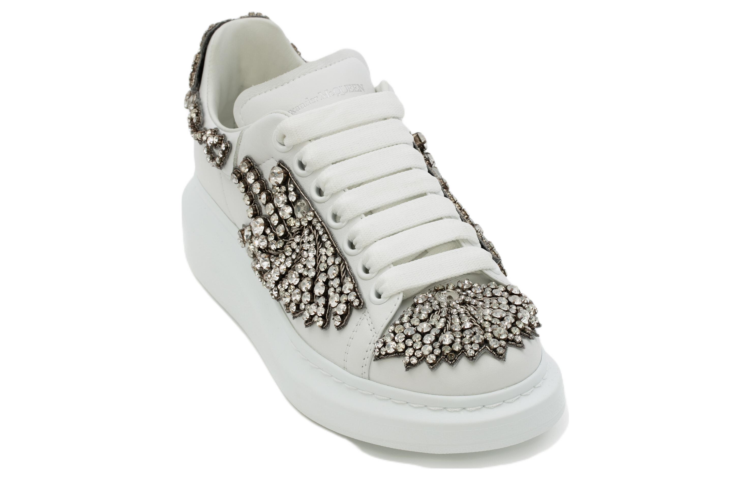 Lookbook 亞歷山大·麥昆 休閒耐磨板鞋 女款 亮白