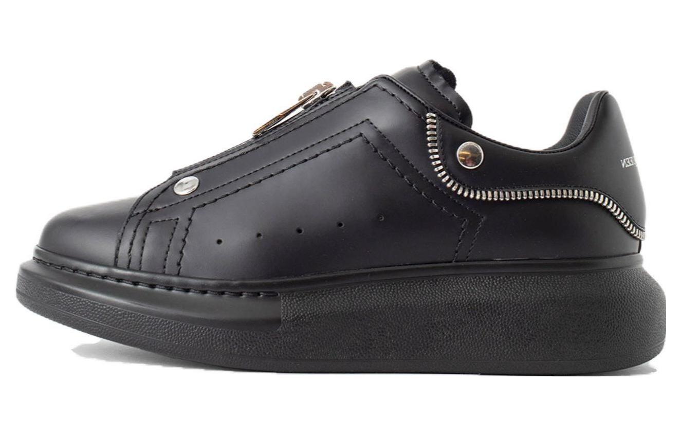 (Women) Alexander McQueen Low Top 'Comfort Black Leather' 766896WIEE11081