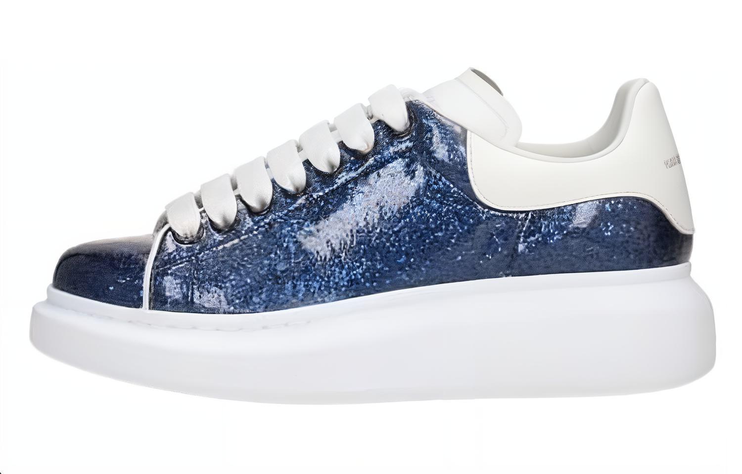 (Women) Alexander McQueen Low Top 'Navy' 462215W4HL14085