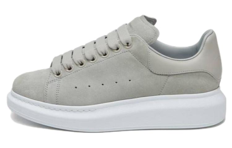 (Women) Alexander McQueen Low Top Lace-Up 'Grey Calfskin' 718139WIED51653