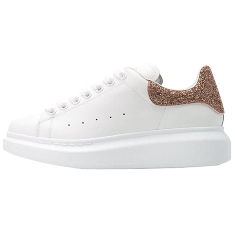 (Women) Alexander McQueen Low Top Sneaker 'White Gold Sequins' 543876WHTQ39094