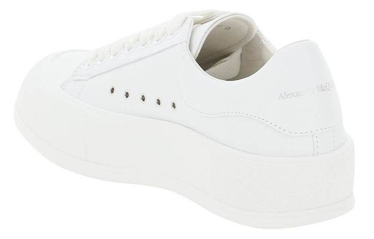 (W) Alexander McQueen Low Top Sneaker 'White Leather' 圖 3