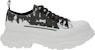 (W) Kasut Tali Alexander McQueen Graffiti Tread Slick 'Putih Hitam' 708093W4TG59356