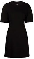 (Women) Alexander McQueen Mini T-Shirt Dress with Back Logo Black. 663090-QLABD-0535 (Women) Alexander McQueen Mini T-Shirt Dress with Back Logo Black. 663090-QLABD-0535