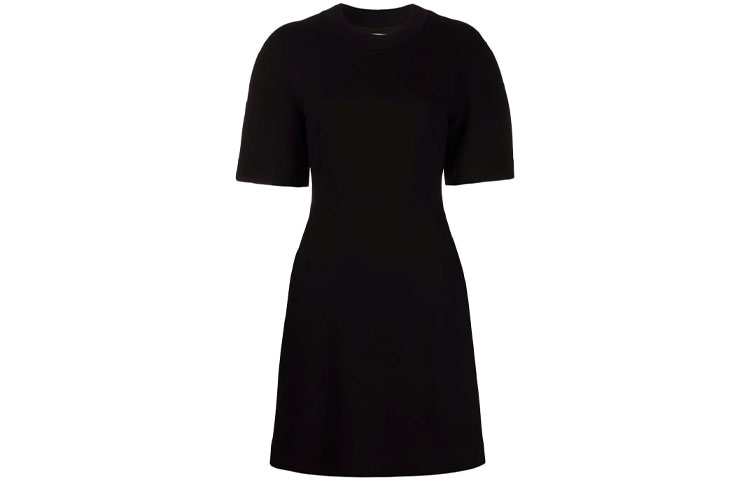 Order (Women) Alexander McQueen Mini T-Shirt Dress with Back Logo Black. 663090-QLABD-0535