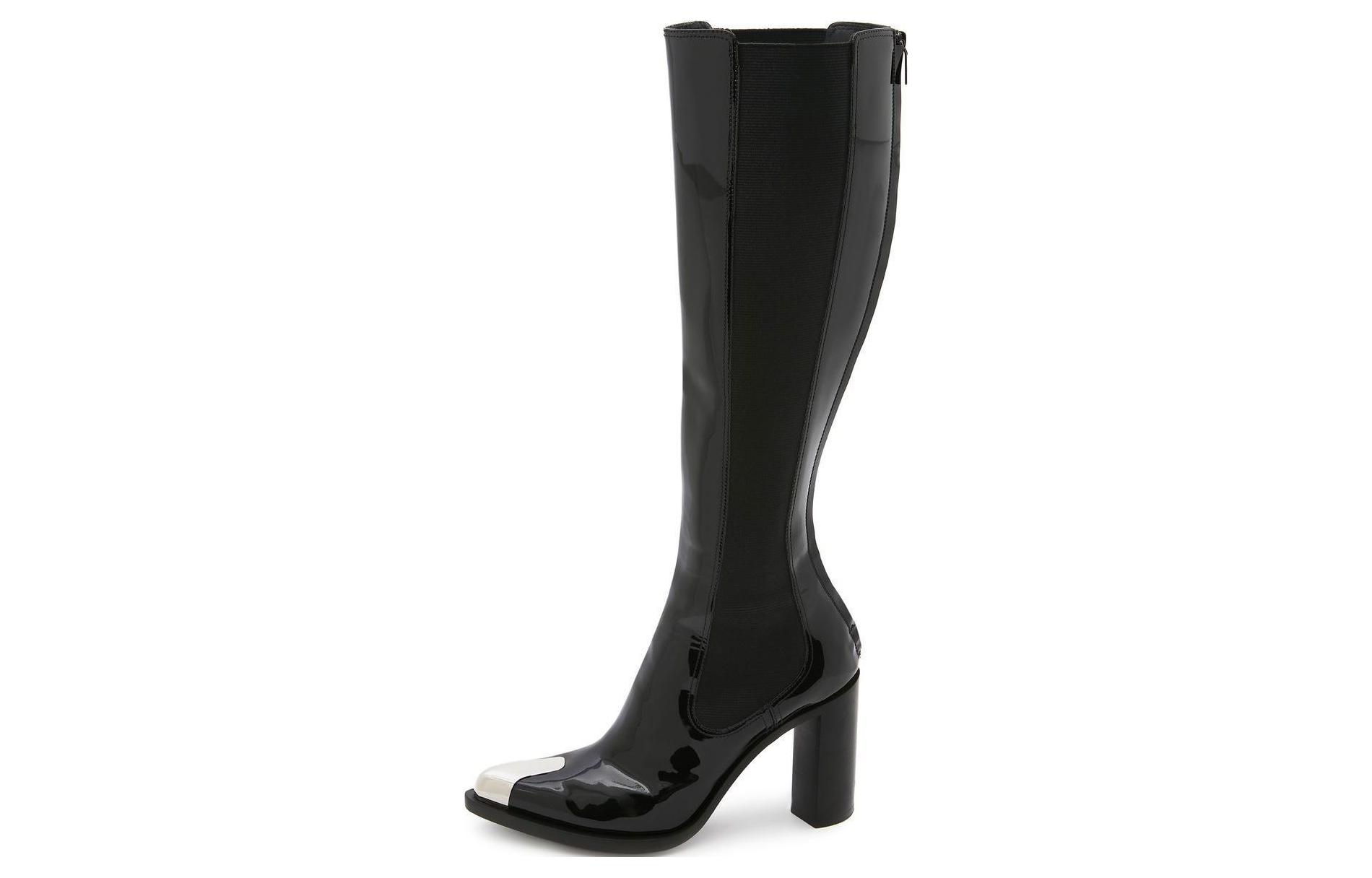 (Women) Alexander McQueen Over-The-Knee Boots 'Punk Black' 732227WHSWD1081