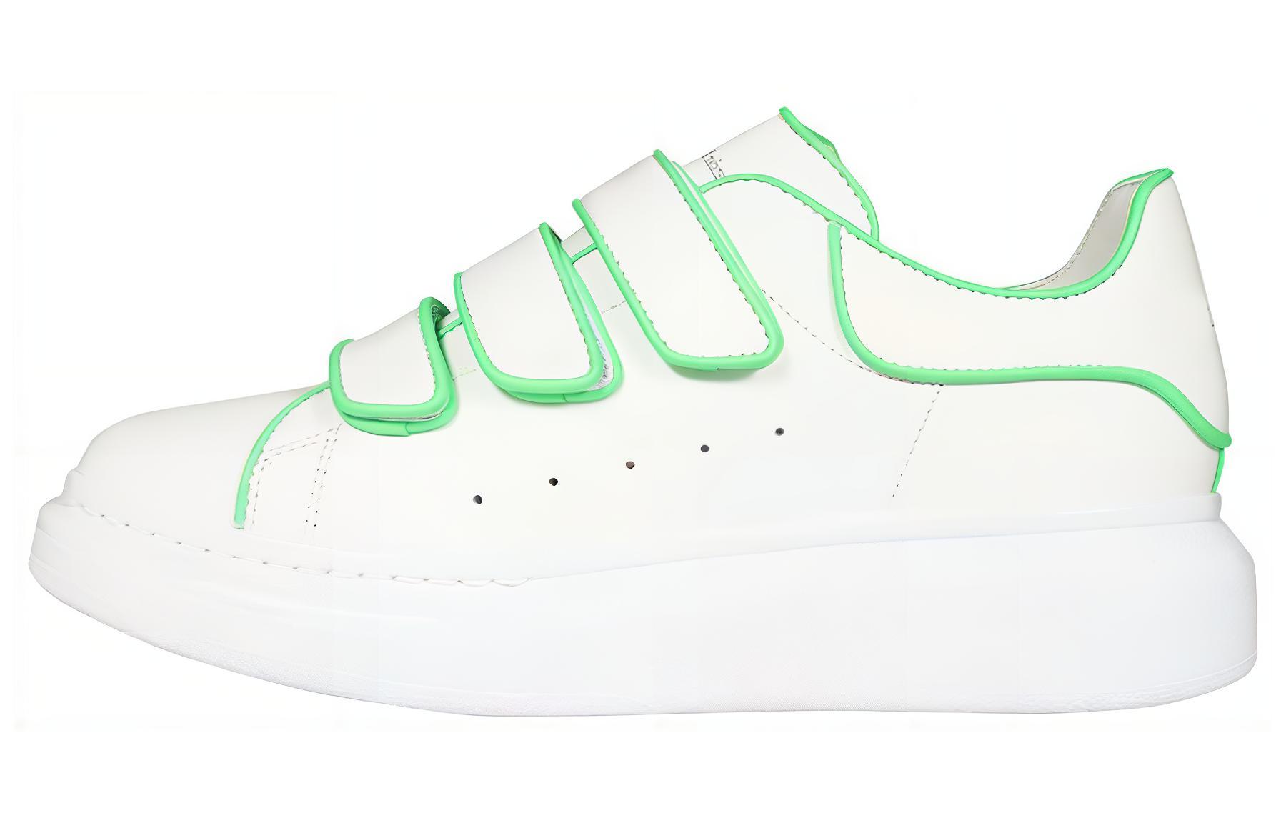 (W) Alexander McQueen Oversize Sole Sneakers 'White Green'