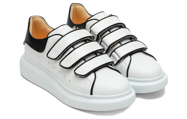 (W) Alexander McQueen Oversize Sole Sneakers 'White Black' 圖 2