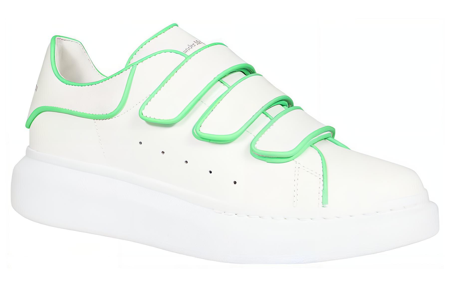(W) Alexander McQueen Oversize Sole Sneakers 'White Green' 圖 3