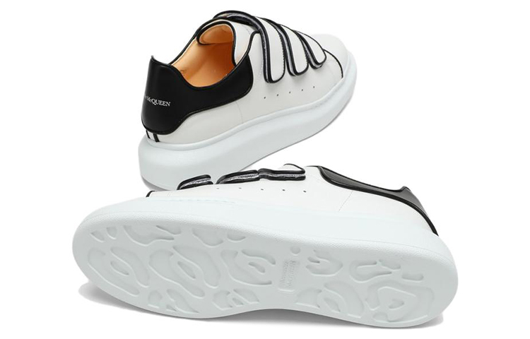 (W) Alexander McQueen Oversize Sole Sneakers 'White Black' 圖 5