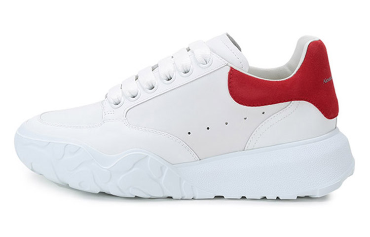 (Women) Alexander McQueen Oversized Court Sneaker 'White Lust Red' 633915-WHZ96-9676