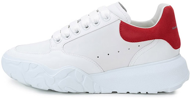 (Women) Alexander McQueen Oversized Court Sneaker 'White Lust Red' 633915-WHZ96-9676 Buy (Women) Alexander McQueen Oversized Court Sneaker 'White Lust Red' 633915-WHZ96-9676