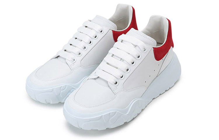 Lookbook (Women) Alexander McQueen Oversized Court Sneaker 'White Lust Red' 633915-WHZ96-9676