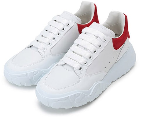 (Women) Alexander McQueen Oversized Court Sneaker 'White Lust Red' 633915-WHZ96-9676 Lookbook (Women) Alexander McQueen Oversized Court Sneaker 'White Lust Red' 633915-WHZ96-9676