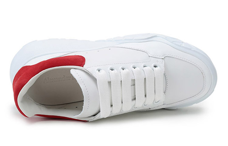 Purchase (Women) Alexander McQueen Oversized Court Sneaker 'White Lust Red' 633915-WHZ96-9676