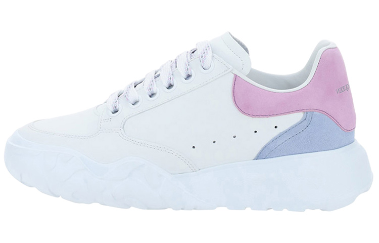 (Women) Alexander McQueen Oversized Court Trainer 'White Lilac Blue' 633915-WIA9D-9773