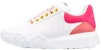 (W) Alexander McQueen Kasut Court Oversized 'Putih Peony Merah Jambu' 633915-WIA9D-9546