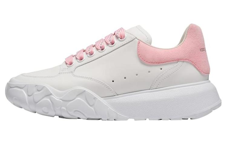 (Women) Alexander McQueen Oversized Court Trainer 'White Pink' 633915WIA9A9414