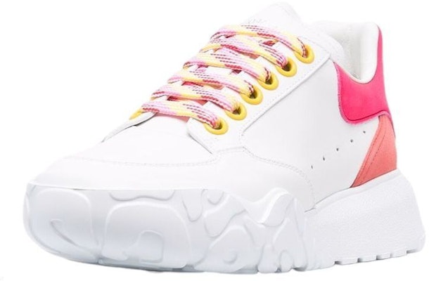 (Women) Alexander McQueen Oversized Court Trainer 'White Peony Pink' 633915-WIA9D-9546 Order (Women) Alexander McQueen Oversized Court Trainer 'White Peony Pink' 633915-WIA9D-9546