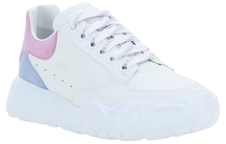 Lookbook (Women) Alexander McQueen Oversized Court Trainer 'White Lilac Blue' 633915-WIA9D-9773