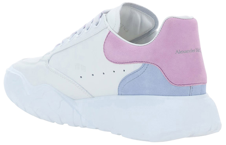 Shop (Women) Alexander McQueen Oversized Court Trainer 'White Lilac Blue' 633915-WIA9D-9773