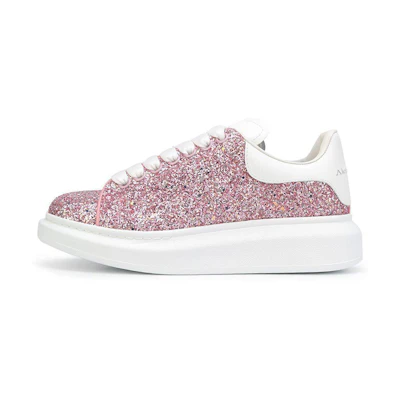 (W) Alexander McQueen Oversized Sneaker 'RF Rose Glitter'