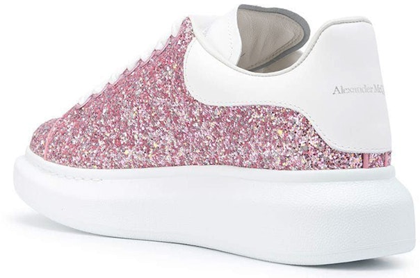 (Women) Alexander McQueen Oversized Fuchsia White Glitter 621062W4RN15686 Lookbook (Women) Alexander McQueen Oversized Fuchsia White Glitter 621062W4RN15686