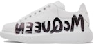 Buy (W) Alexander McQueen Oversized Graffiti Blanco Negro 698614WIBNK9061
