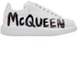 Order (W) Alexander McQueen Oversized Graffiti Blanco Negro 698614WIBNK9061