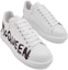 Shop (W) Alexander McQueen Oversized Graffiti Blanco Negro 698614WIBNK9061
