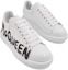 Shop (Women) Alexander McQueen Oversized Graffiti White Black 698614WIBNK9061