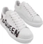 Purchase (W) Alexander McQueen Oversized Sneaker Graffiti Wit Zwart 698614WIBNK9061