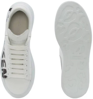 (W) Alexander McQueen Oversized Sneaker Graffiti Wit Zwart 698614WIBNK9061 Details for (W) Alexander McQueen Oversized Sneaker Graffiti Wit Zwart 698614WIBNK9061