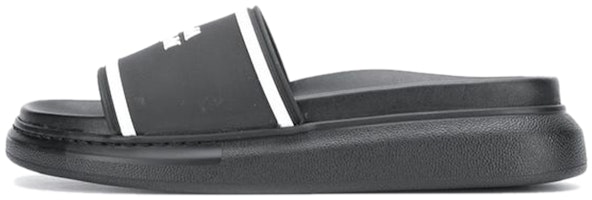 (Women) Alexander McQueen Oversized Hybrid Signature Slide 'Black White' 633908-W4N40-1006 (Women) Alexander McQueen Oversized Hybrid Signature Slide 'Black White' 633908-W4N40-1006