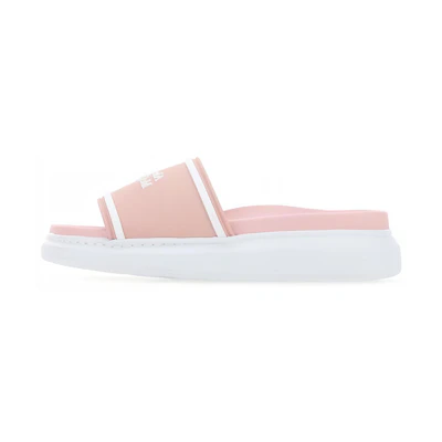 (W) Alexander McQueen Oversized Hybrid Signature Slide 'Rose Quartz'