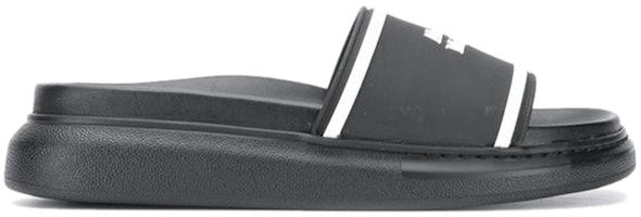 (W) 亚历山大·麦昆混合大码标志拖鞋'黑白' 633908-W4N40-1006 Order (W) 亚历山大·麦昆混合大码标志拖鞋'黑白' 633908-W4N40-1006