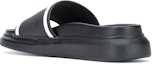 Shop (W) Alexander McQueen Oversized Hybrid Signature Slide 'Hitam Putih' 633908-W4N40-1006