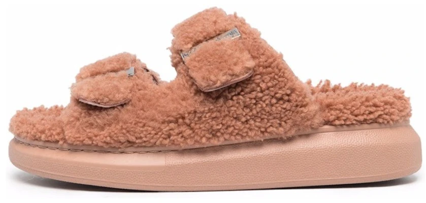 (W) Alexander McQueen Oversized Hybrid Slide 'Shearling Pink' Wanita 676731-WLEK3-6818 Buy (W) Alexander McQueen Oversized Hybrid Slide 'Shearling Pink' Wanita 676731-WLEK3-6818