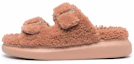 Buy (W) Alexander McQueen Oversized Hybrid Slide 'Shearling Pink' Wanita 676731-WLEK3-6818