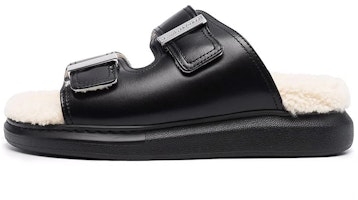 (Women) Alexander McQueen Oversized Hybrid Slide 'Shearling Black' 676728-WHXYB-1444 (Women) Alexander McQueen Oversized Hybrid Slide 'Shearling Black' 676728-WHXYB-1444