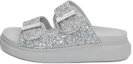Buy (W) Alexander McQueen Sandal Oversize 'Silver Glitter' 708097-W4JFA-8387