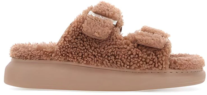 (W) Alexander McQueen Oversized Hybrid Slide 'Shearling Pink' Wanita 676731-WLEK3-6818 Order (W) Alexander McQueen Oversized Hybrid Slide 'Shearling Pink' Wanita 676731-WLEK3-6818