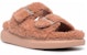 (W) Alexander McQueen Oversized Hybrid Slide 'Shearling Pink' Wanita 676731-WLEK3-6818