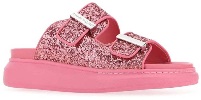 (Women) Alexander McQueen Oversized Hybrid Slide 'Pink Glitter' 708097W4PZ35497 Order (Women) Alexander McQueen Oversized Hybrid Slide 'Pink Glitter' 708097W4PZ35497