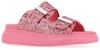 (W) Alexander McQueen Selipar Hibrid Oversize 'Pink Glitter' 708097W4PZ35497