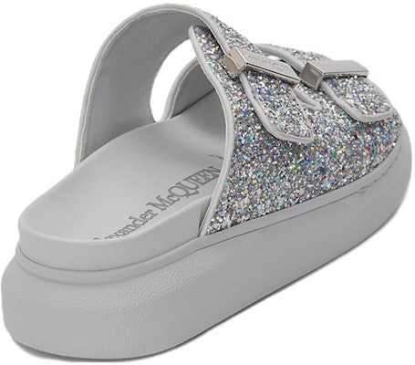 (W) Alexander McQueen Sandal Oversize 'Silver Glitter' 708097-W4JFA-8387 Lookbook (W) Alexander McQueen Sandal Oversize 'Silver Glitter' 708097-W4JFA-8387