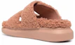 Shop (W) Alexander McQueen Oversized Hybrid Slide 'Shearling Pink' Wanita 676731-WLEK3-6818
